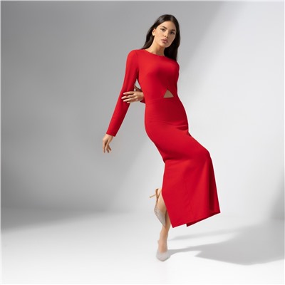 Платье облегающее с вырезом, Королева бала (red)