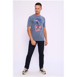 Футболка мужская ФМ-3 (Сине-серый)