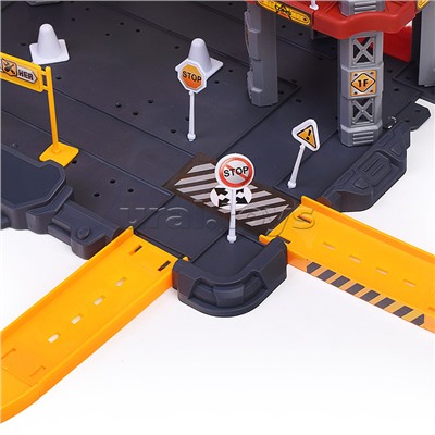 Парковка "Приключения на стройке" (142 предметов) в коробке