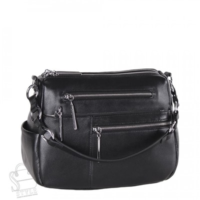 Сумка женская кожаная 7795VG black Vitelli Grassi