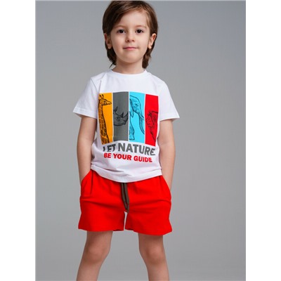 Комплект трикотажный для мальчиков: фуфайка (футболка), шорты