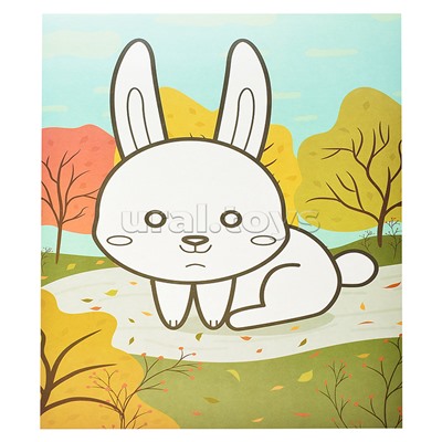 Раскраска пластилином "Лесные жители" 4 карт. А4 в папке