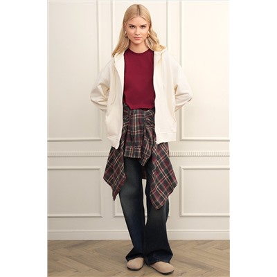 Женские джинсы багги с высокой посадкой Happyfox