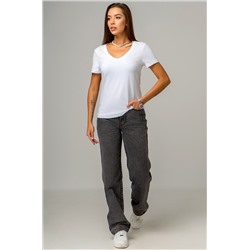 Женская футболка с V образным вырезом Happyfox