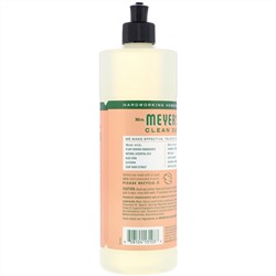 Mrs. Meyers Clean Day, Жидкость для мытья посуды, аромат герани, 473 мл (16 жидк. унций)