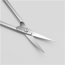 Ножницы маникюрные «Premium», загнутые, узкие, 10.5 см, на блистере