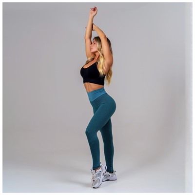 Легинсы спортивные женские ONLYTOP, размер S, изумрудные