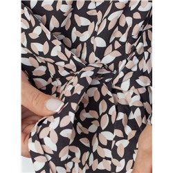 Платье на запАх из вискозы с принтом