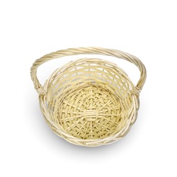 Корзина плетёная для хранения Rama, с ручкой, бежевая, набор 3 шт.