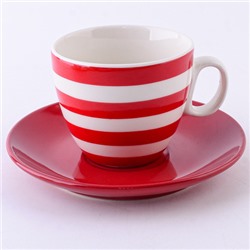 9-25070-4 Чайная пара 2пр 220мл Red (х1)