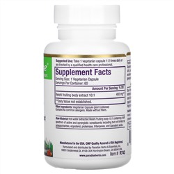 Paradise Herbs, Рейши, красный гриб линчжи, 60 вегетарианских капсул