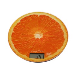 УЦЕНКА Весы кухонные Luazon LVK-701, электронные, до 7 кг, рисунок «Апельсин»