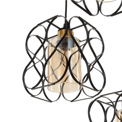 Светильник BayerLux 2086/3BK, E27, 40 Вт, чёрный