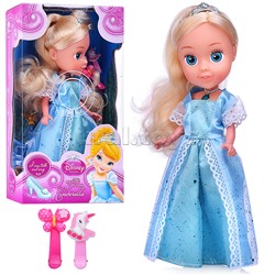 Кукла 25 см озвуч, Золушка, свет (амулет, рук и ноги сгиб, акс.)