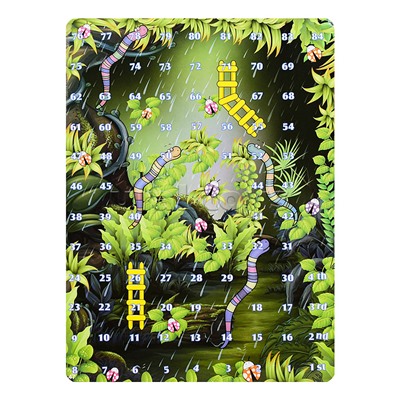 Игра настольная "Змеиные горки" в коробке