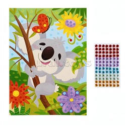 Набор для творчества. Рисунок из страз "Коала" (европодвес)