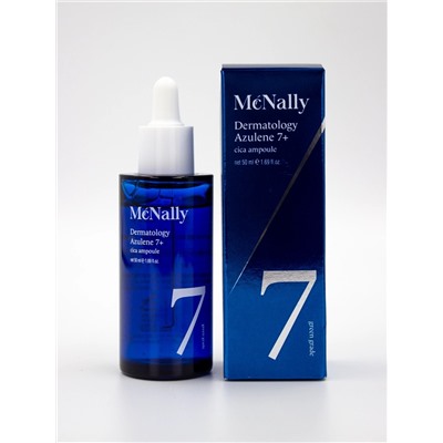 MCNALLY - СЫВОРОТКА ДЛЯ ЛИЦА С АЗУЛЕНОМ И ЭКСТРАКТОМ ЦЕНТЕЛЛЫ DERMATOLOGY AZULENE 7+ CICA AMPOULE, 50 МЛ