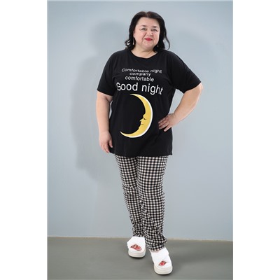 Пижама с брюками больших размеров Луна