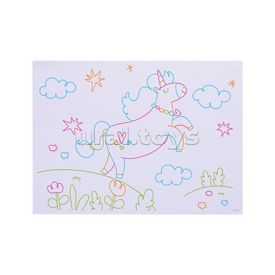 Доска для рисования "Единорог 3D" в коробке