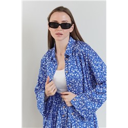 Костюм женский  SET003/12/Синий, белый