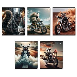 Тетрадь  48л клетка "Это кто на мотоцикле?" 01505 (Т71) SVETOCH