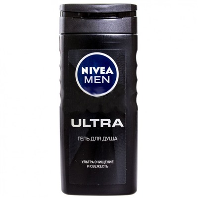 Гель для душа NIVEA MEN Ultra 2 в 1 Очищение и Свежесть (250мл) (84086)