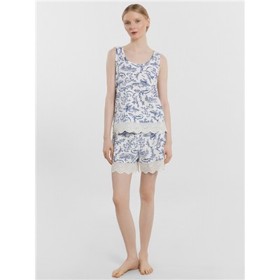 КОМПЛЕКТ ЖЕНСКИЙ (ДЖЕМПЕР, ШОРТЫ) 592398