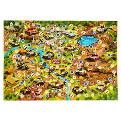 Игра-ходилка в коробке с карточками. Танки, в бой!
