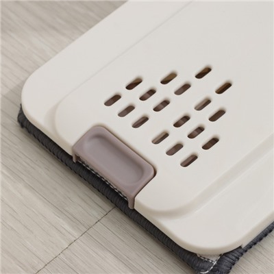 Швабра с отжимом и ведро Доляна: ведро с отсеками для полоскания и отжима 9.3 л, швабра плоская, запасная насадка из микрофибры