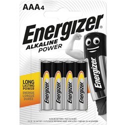 Батарейка ENERGIZER Industrial/MAX ААА 1.5V/LR03 (4 шт.) (Щелочной элемент питания)