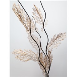 Сухоцвет набор 5 штук 150 см с блестками ветка / 39-34/2 /уп 120/золото