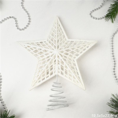 Верхушка на елку Звезда 19,5х23,5 см / LBY-23119 /уп 140/