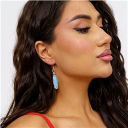 Серьги длинные Лунный камень, 1050, арт.218.059