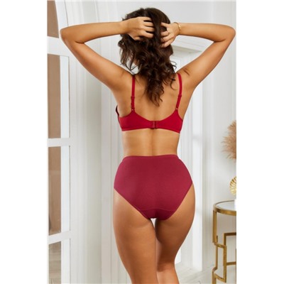 Трусы слипы утягивающие HoneyFormat 727 (Бордовый)