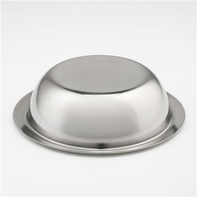 Миска из нержавеющей стали, 1.6 л, d=24 см, 201 марка стали, толщина 0.8 мм, внутренний диаметр 20 см