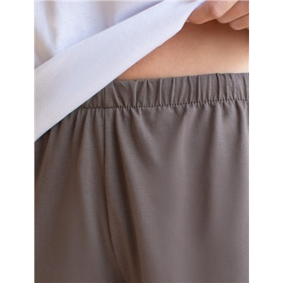 Короткие шорты с поясом на резинке из 100 %хлопка