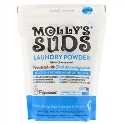 Molly's Suds, Стиральный порошок, суперконцентрированный, перечная мята, 47 унц. (1,33 кг)