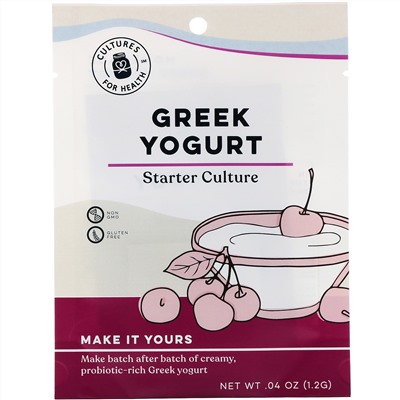 Cultures for Health, Greek Yogurt, 2 Packets, .04 oz (1.2 g)