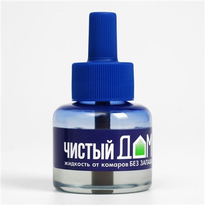 Дополнительный флакон-жидкость от комаров «Чистый дом», без запаха, 45 ночей