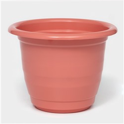 Горшок для цветов с поддоном Доляна «Арена», 2 л, пластиковый цвет коралловый