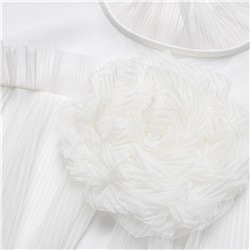 Блуза с рюшами, Мелодия сердца (белая)