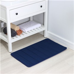 Коврик для ванной и туалета SAVANNA Memory foam, 50×80 см, синий
