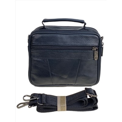 Сумка мужская из натуральной кожи, цвет черный