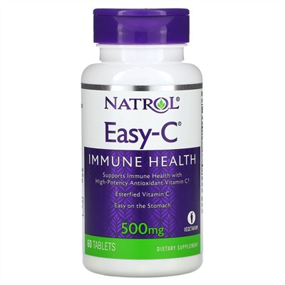 Natrol, Easy-C, 500 mg, 60 Tablets