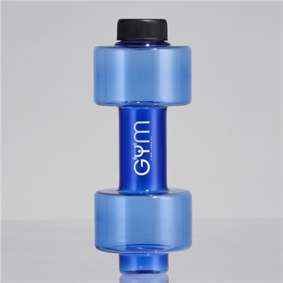 Бутылка для воды GYM, 550 мл, 21×8 см, синяя