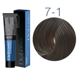 ЭстельDeLuxe Крем-краска для волос 7/1 Русый пепельный 60 мл