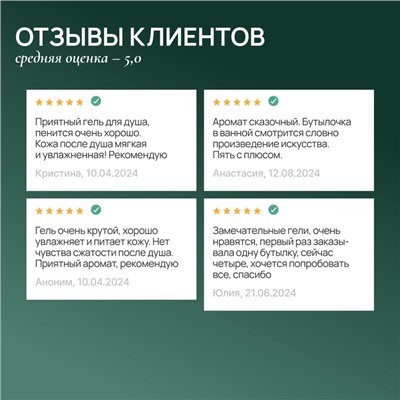 Гель для душа женский с экстрактом душицы и каолин, 410 мл, URAL LAB