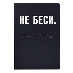 Записная книжка 160л. клетка "НЕ БЕСИ" A5 (140 ммx205 мм)