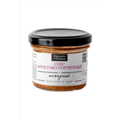 Соус "Инжирный" к сыру, горчичный медово-фруктовый, стекло 100г ЭКОПРОДУКТЫ, 1185132