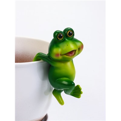 Фигурка для флорариума TAKE IT EASY «Лягушка Бряк», декор на кашпо, 10×8×19 см